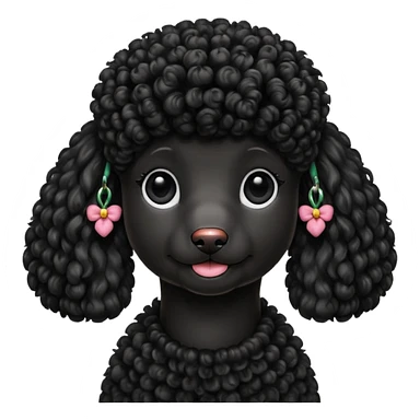Poodle Rosa sticker