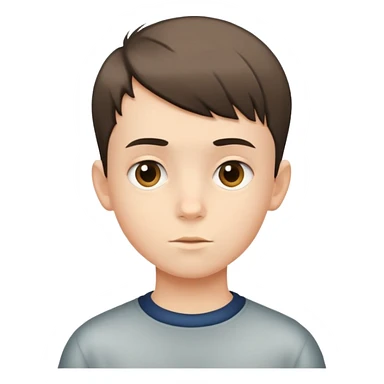 boy with an edgar haircut sticker
