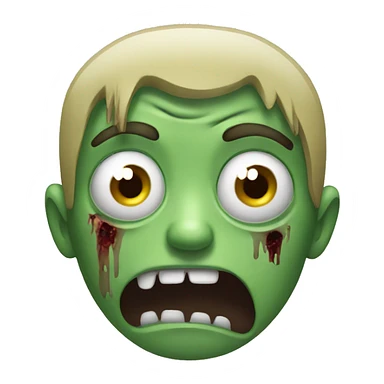 zombie crying sticker