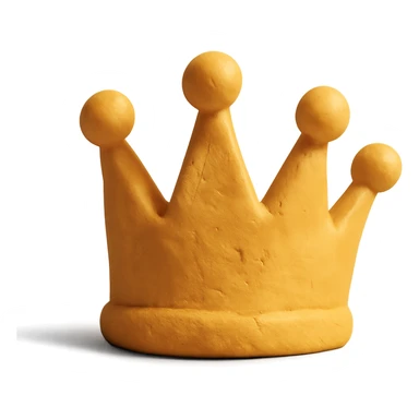 claymation style crown sticker