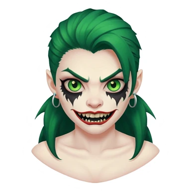 monster woman with big tattoos sticker