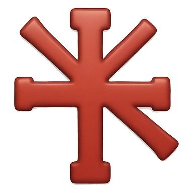 Red plus sign sticker