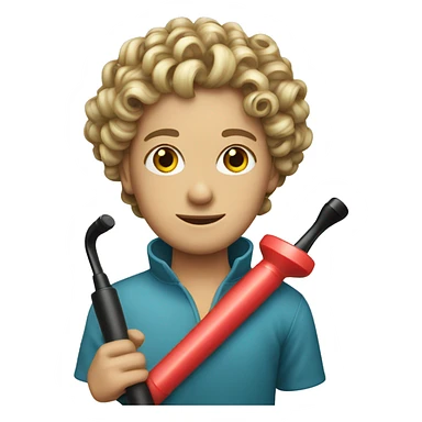 one plastic curler sticker