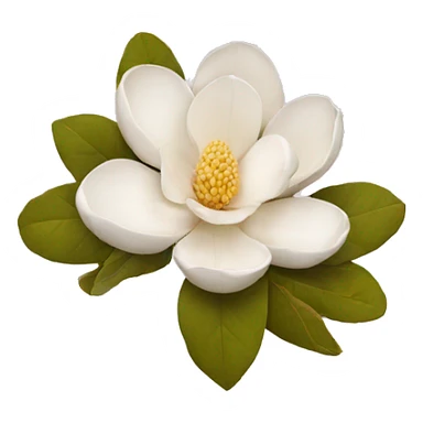 Instagram sticker with emoji, oval magnolia sticker