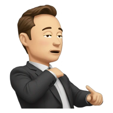 Elon Musk dab sticker