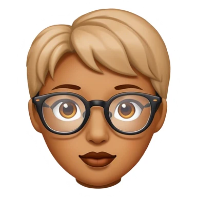 pepper with glasses sticker