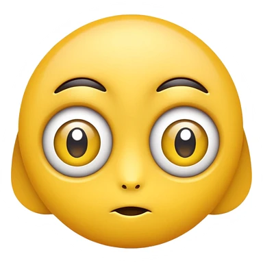 glorbo as a cute, abstract emoji with big eyes sticker