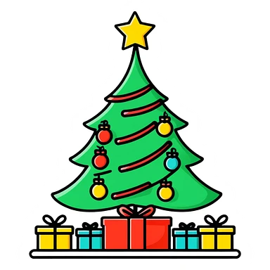merry christmas sticker
