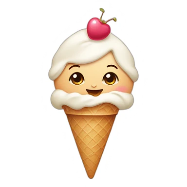   Baby with ice-cream  sticker