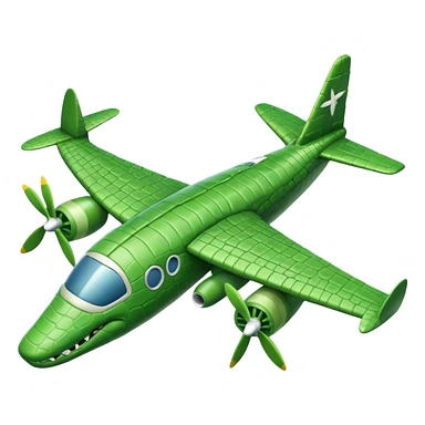 Cocodrilo avion  sticker
