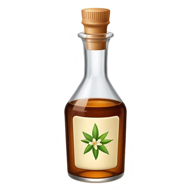 Vanilla extract sticker