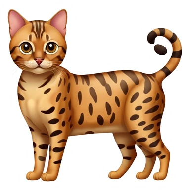bengal cat full body sticker
