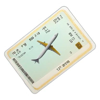 plane tickets sticker