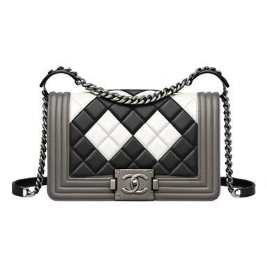 chanel le boy gray bag sticker