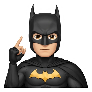 Бэтман с рукой типо приветствие sticker