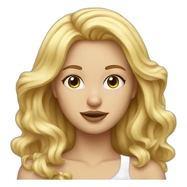 blonde-artist-girl sticker