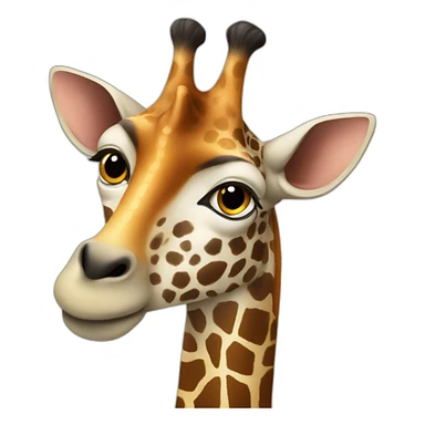 Jirafa asustada sticker