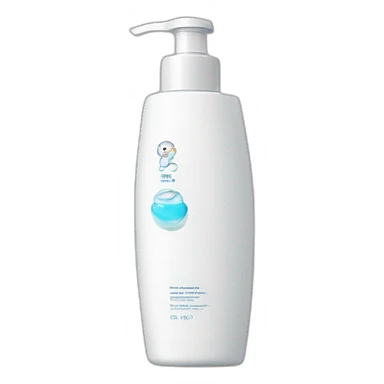 facewash bottle, skincare product sticker