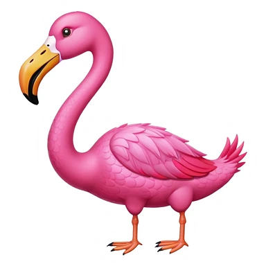 Gator wearing a flamingo sticker