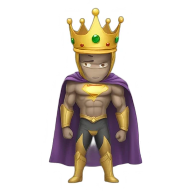 Not a super hero crown win sticker