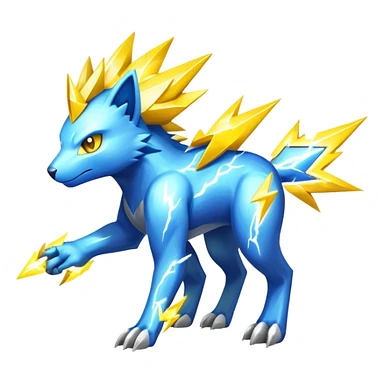  Shiny Sparkly Electric Cool Epic-Manectric-Fakémon-creature sticker