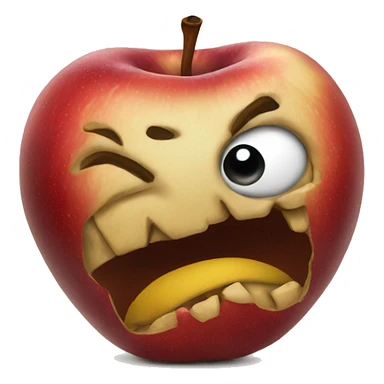 rotten apple sticker
