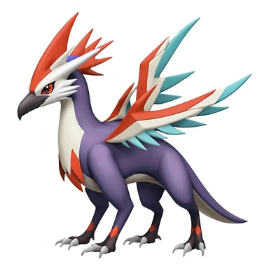  Nargacuga-Latias-Noivern-Silvally-Pokémon-Fakémon-fusion (full body) sticker