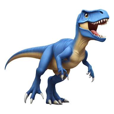 T. rex with wings on its back sticker