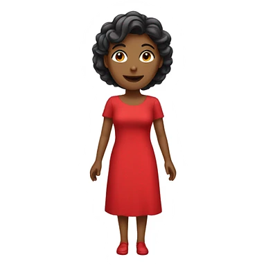 red dress lady sticker