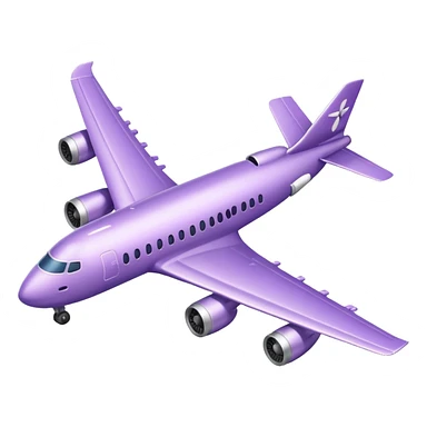 Airplane lavender colors  sticker