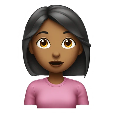 girl blowing a kiss sticker