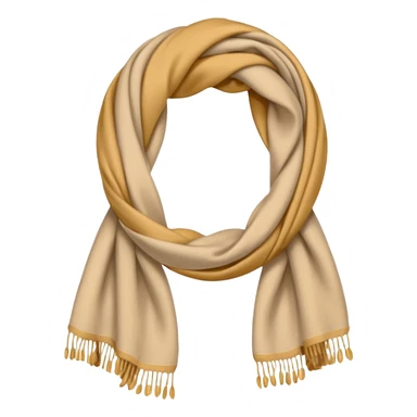 beige scarf sticker