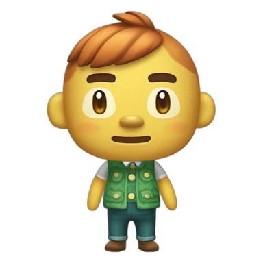 Bouloche dans animal crossing sticker