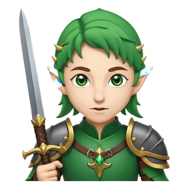 Elf warrior  sticker