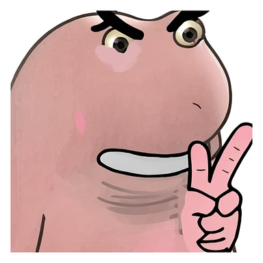 a pink middle finger sticker