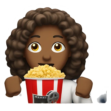 Watching a movie sticker