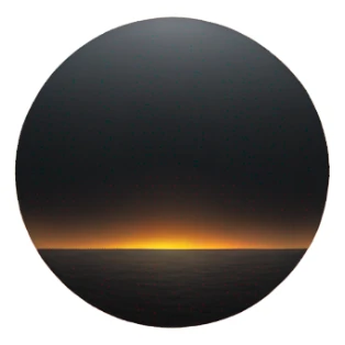 Black sunset  sticker