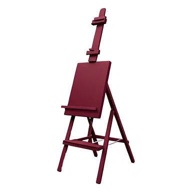 burgundy easel sticker