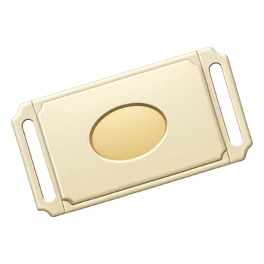 plain ivory ticket sticker