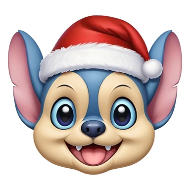 stitch in christmas  sticker