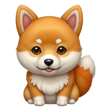 shiba baby dog sticker