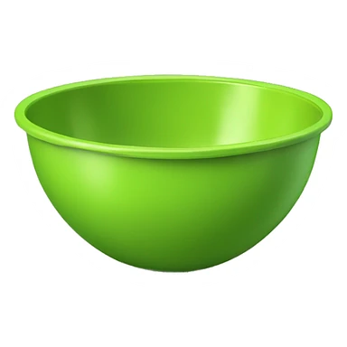 Realistic lime green mixing bowl  sticker