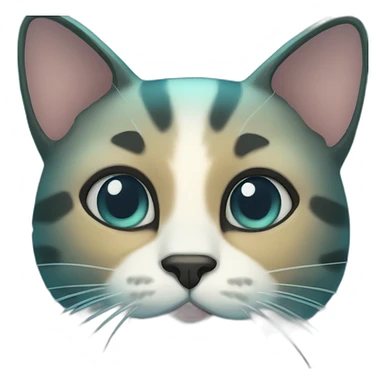 underwater cat sticker