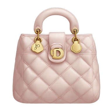 vintage pale Pink Dior Purse sticker