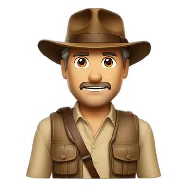 Indiana jones sur un crabe sticker