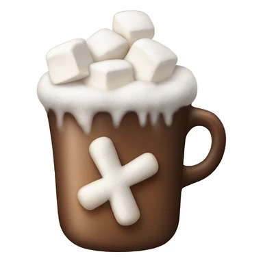 Hot coca with now on cup sticker