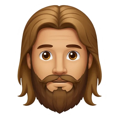 camper long haired man sticker