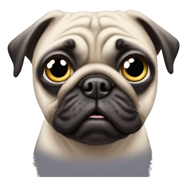 Drag racing pug ￼ sticker
