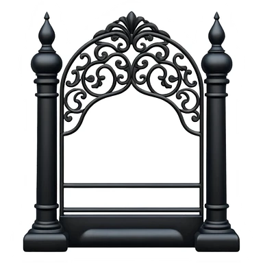 REJA PINTADA DE NEGRO sticker