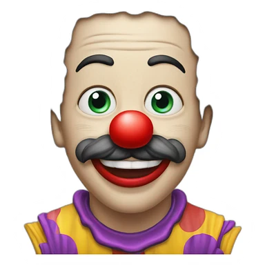 clown-opend-mouth-tube sticker